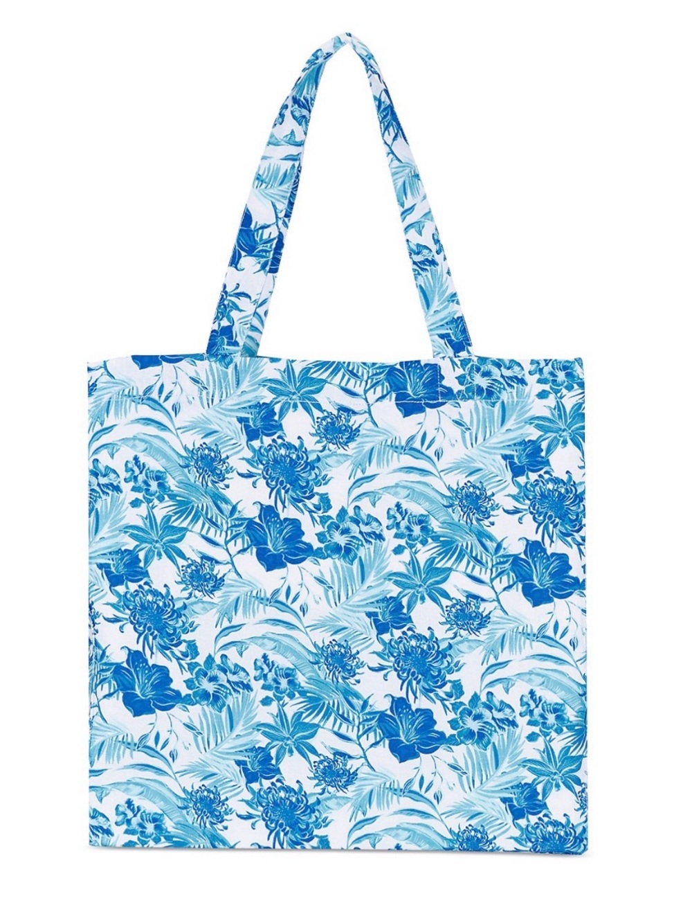 🔥 $190 Vilebrequin Tahiti Flowers Printed Linen Tote Bag 🔥